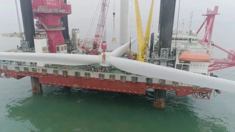湛江外罗海上风电项目二期首批风机成功并网
