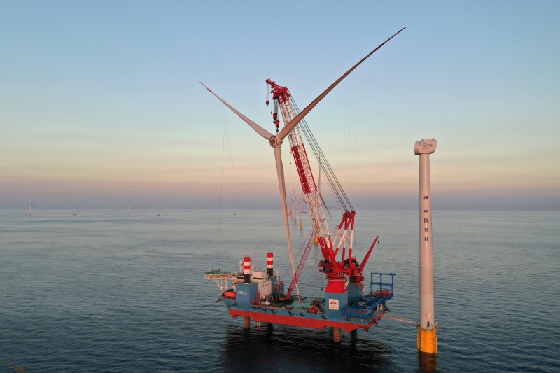 中国铁建港航局承建的海上风电项目主体工程全部完工