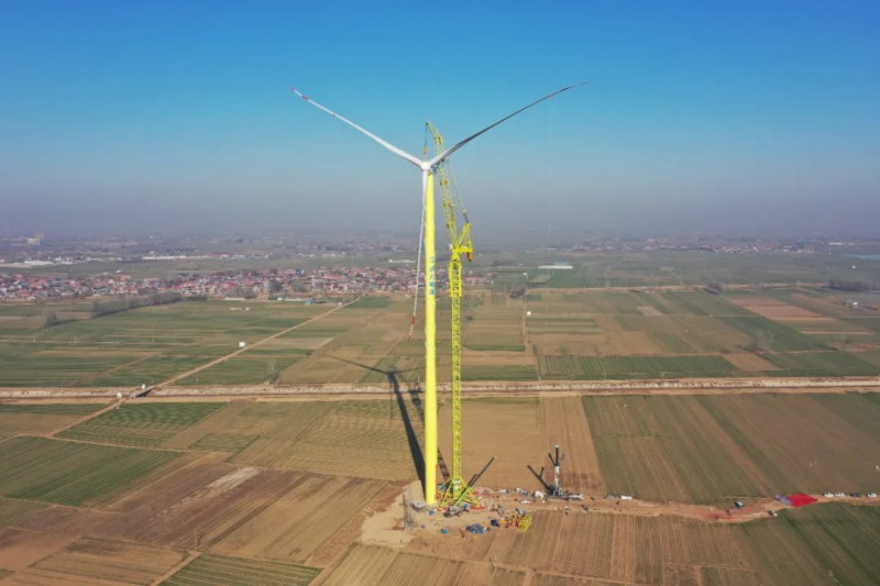 创亚洲记录！风电吊装利器首秀成功，198米最大起升高度！