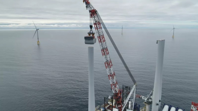 第100台V164-9.5 MW风机矗立深海