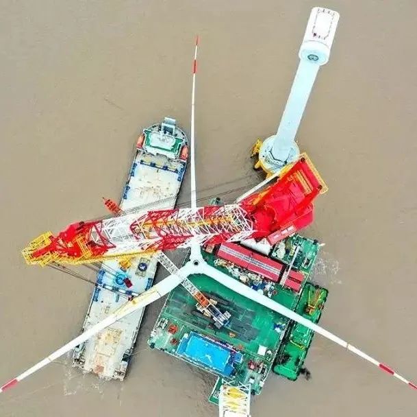 龙船风电网|这个海上风电项目（北区）22台风机完成吊装