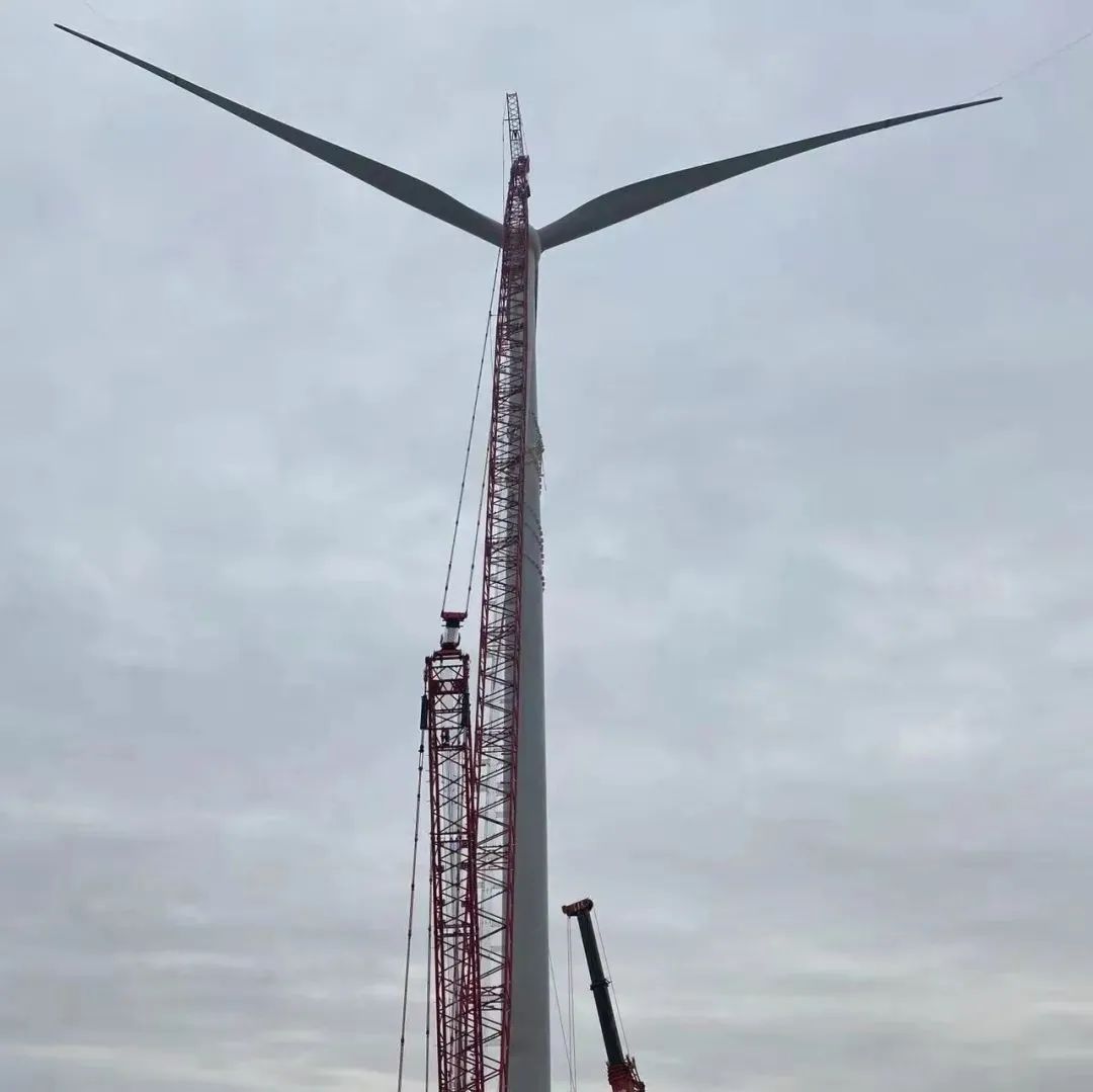 风能产业|国内首个5MW级箱变上置高柔塔风电项目，并网发电了！