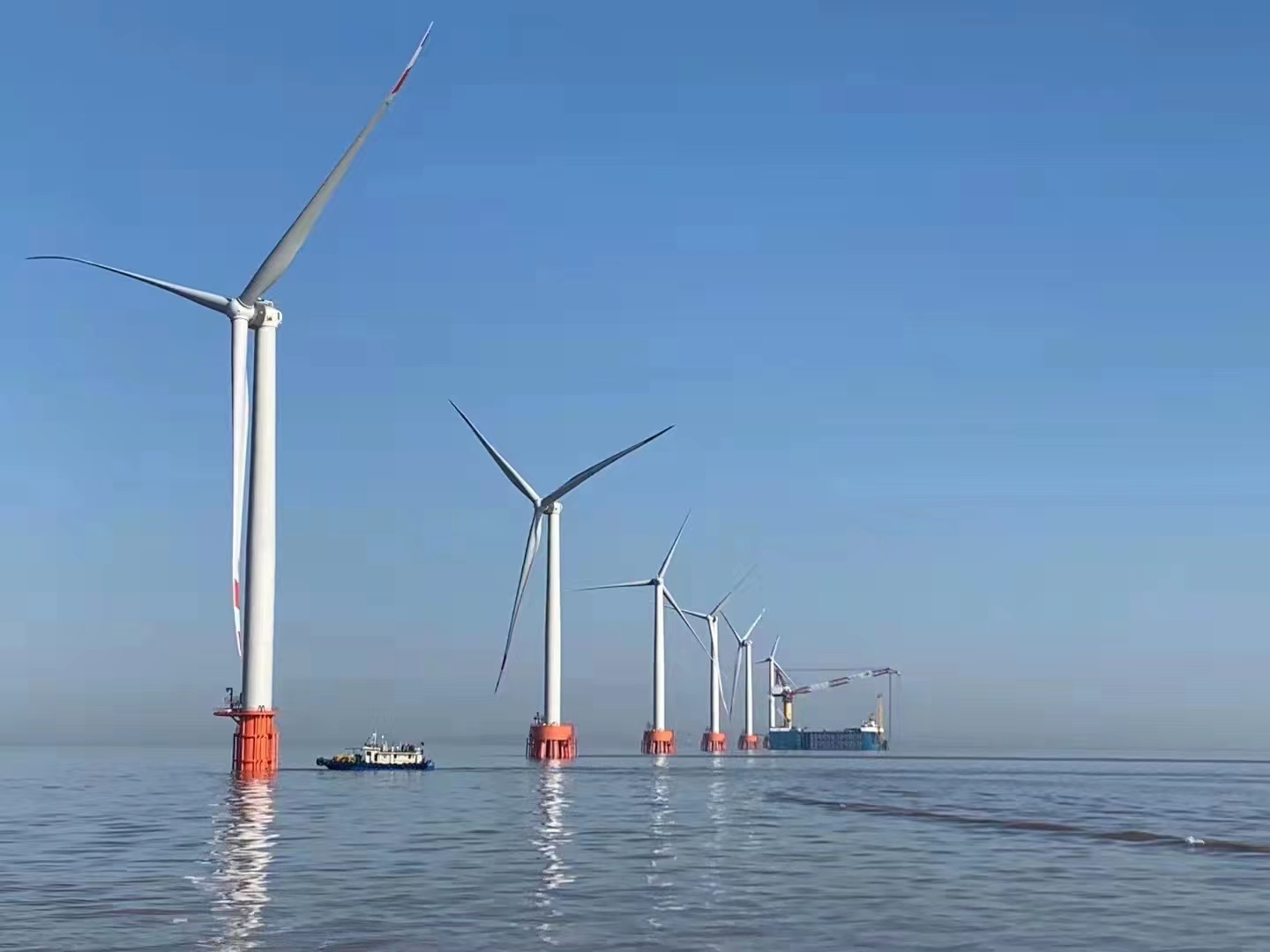 哈电风能有限公司嘉兴1号海上风电项目全容量并网！