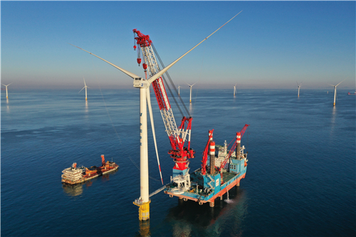 650MW！目前我国北方最大海上风电项目全部风机吊装完成！
