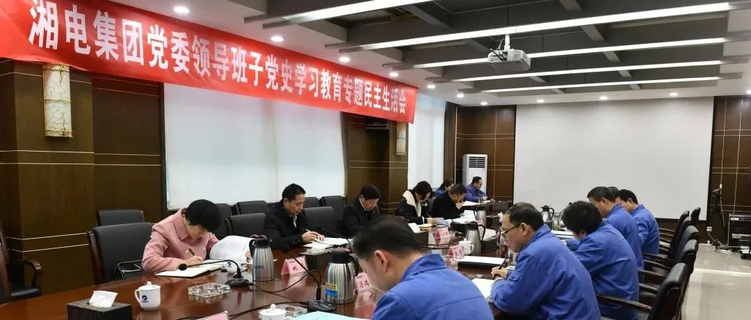 湘电集团党委领导班子召开党史学习教育专题民主生活会