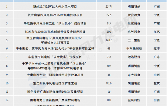 百万千瓦风电“以大代小”项目订单 被谁拿走了？