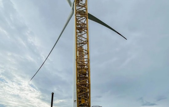 东方风电越南长海海上风电项目完成全部机组吊装