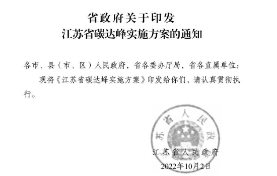 2030年风电光伏装机9000万千瓦！《江苏省碳达峰实施方案》印发