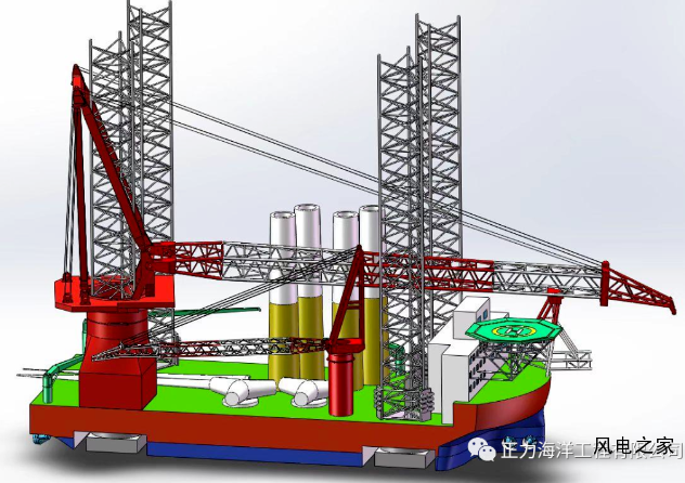 3500吨海上风电安装平台