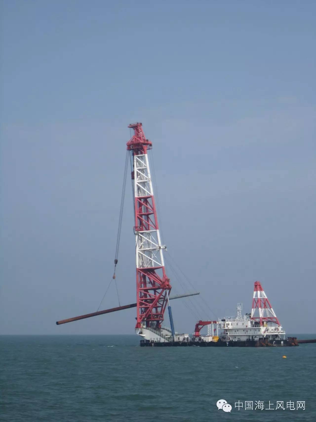 “长大海基“完成粤电珠海金湾海上风电测风塔桩基施工