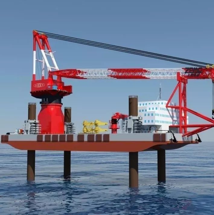 重磅：世界领先最新技术2000T海上风电施工船舶