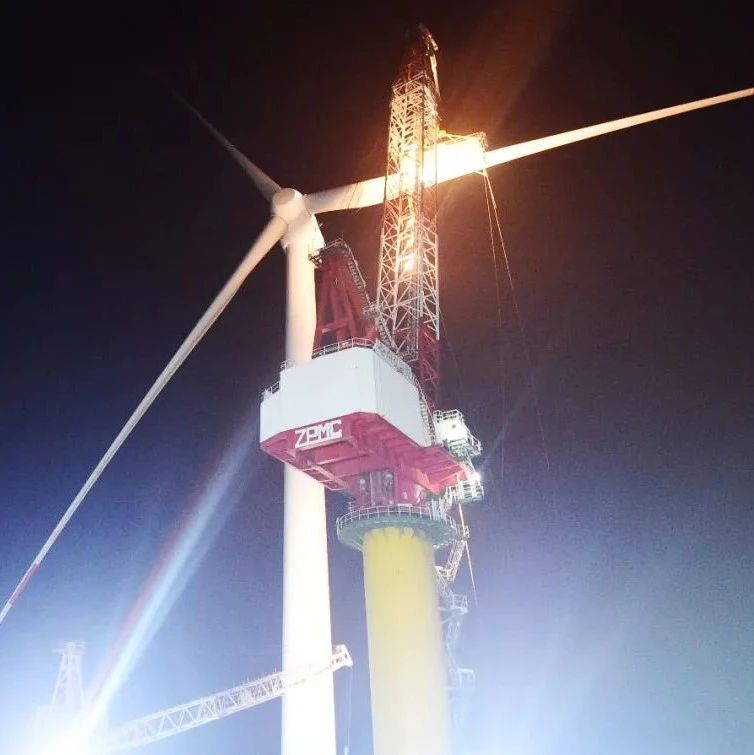 中国第一个竞争配置海上风电项目首台机组吊装完成（附图集）