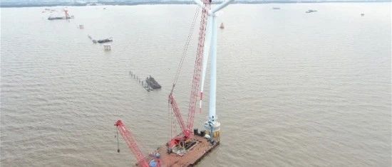 中国企业首个境外海上风电总承包项目首台风机吊装完成