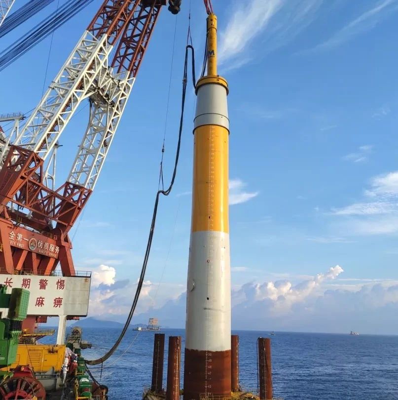 中广核阳江南鹏岛400MW海上风电项目73台风机基础顺利完工